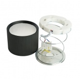 Светильник потолочный Feron HL458 под лампу GX53 max 12W 230V черный D82x60mm