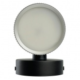 Светильник настенный Feron HL4580 GX53 230V max 12W серебро + черный D85x65x116mm