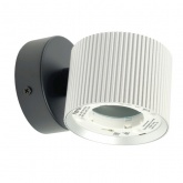 Светильник настенный Feron HL4580 GX53 230V max 12W серебро + черный D85x65x116mm