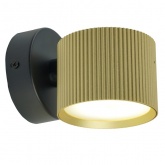 Светильник настенный Feron HL4580 GX53 230V max 12W золото + черный D85x65x116mm