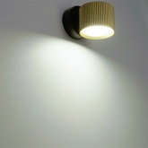 Светильник настенный Feron HL4580 GX53 230V max 12W золото + черный D85x65x116mm