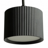 Светильник потолочный на подвесе Feron HL4588 под лампу GX53 max 12W 230V черный D60*H82