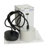 Светильник потолочный на подвесе Feron HL4588 под лампу GX53 max 12W 230V серебро, черный D60*H82