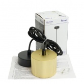 Светильник потолочный на подвесе Feron HL4588 под лампу GX53 max 12W 230V золото, черный D60*H82