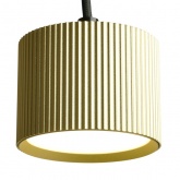 Светильник потолочный на подвесе Feron HL4588 под лампу GX53 max 12W 230V золото, черный D60*H82