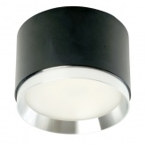 Светильник потолочный Feron HL459 под лампу GX53 230V max 12W черный + хром D82x60mm