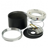 Светильник потолочный Feron HL459 под лампу GX53 230V max 12W черный + хром D82x60mm