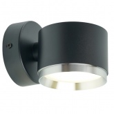 Светильник настенный Feron HL4598 GX53 230V max 12W черный + хром D85x65x116mm