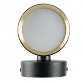 Светильник настенный Feron HL4598 GX53 230V max 12W черный + золото D85x65x116mm