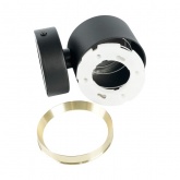 Светильник настенный Feron HL4598 GX53 230V max 12W черный + золото D85x65x116mm