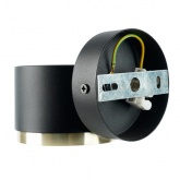 Светильник настенный Feron HL4598 GX53 230V max 12W черный + золото D85x65x116mm