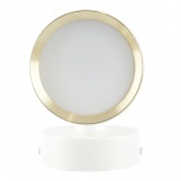 Светильник настенный Feron HL4598 GX53 230V max 12W белый + золото D85x65x116mm