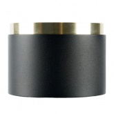 Светильник потолочный Feron HL459 под лампу GX53 230V max 12W черный + золото D82x60mm