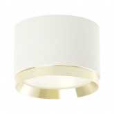 Светильник потолочный Feron HL459 под лампу GX53 230V max 12W белый + золото D82x60mm