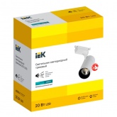 Светильник трековый однофазный ИЭК LED ДТО 1302 20W 4200K 1600Lm 24° белый