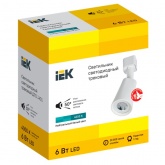 Светильник трековый однофазный ИЭК LED ДТО 1401 6W 4200K 400Lm 50° белый