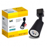 Светильник трековый однофазный ИЭК LED ДТО 1402 8W 4200K 560Lm 50° черный