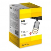 Светильник трековый однофазный поворотный ИЭК 4116 декоративный под лампу MR16 GU10 хром