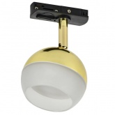 Светильник трековый однофазный поворотный ИЭК 4118 декоративный под лампу GX53 золото