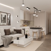 Светильник трековый однофазный поворотный ИЭК 4118 декоративный под лампу GX53 хром