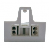 Патрон VS 27700 G13 сквозной боковые защёлки со стопором, высота оси 23мм, для ламп T8/T12