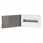 Щиток встраиваемый для полых стен DKC FRAME 18 модулей с тонированной дверцей с шиной IP40 белый