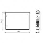 Щиток встраиваемый для полых стен DKC FRAME 18 модулей с тонированной дверцей с шиной IP40 белый