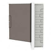 Щиток встраиваемый для полых стен DKC FRAME 24 модуля с тонированной дверцей с шиной IP40 белый