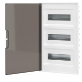 Щиток встраиваемый для полых стен DKC FRAME 36 модулей с тонированной дверцей с шиной IP40 белый