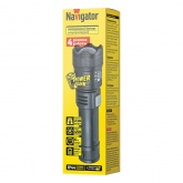 Фонарь Navigator 95 597 NPT-CP35-ACCU 4 режима: луч 100% и 50%, мерцание, подсветка + Power Bank
