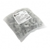 Держатель для труб (клипса) EKF Plast d16мм под монтажный пистолет [упак.100шт] серый