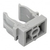 Держатель для труб (клипса) EKF Plast d16мм под монтажный пистолет [упак.100шт] серый