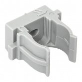 Держатель для труб (клипса) EKF Plast d16мм под монтажный пистолет [упак.100шт] серый