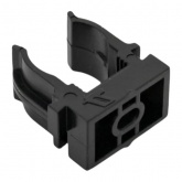 Держатель для труб (клипса) EKF Plast d16мм под монтажный пистолет [упак.100шт] черный