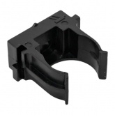 Держатель для труб (клипса) EKF Plast d20мм под монтажный пистолет [упак.100шт] черный