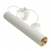 Светильник потолочный на подвесе Feron ML1018 Barrel levitation MR11 35W 230V белый, золото D40*H250