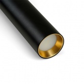 Светильник потолочный на подвесе Feron ML1018 Barrel levitation MR11 35W 230V черный, золото D40*H25