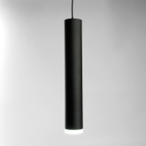 Светильник потолочный на подвесе Feron ML1028 Barrel levitation MR11 35W 230V GU10 черный D40*H250