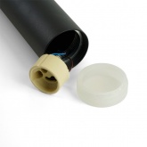 Светильник потолочный на подвесе Feron ML1028 Barrel levitation MR11 35W 230V GU10 черный D40*H250