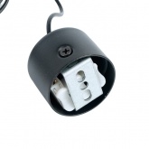 Светильник потолочный на подвесе Feron ML1038 Barrel levitation MR11 35W 230V GU10 черный D40*H250