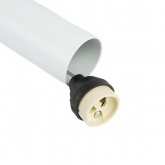 Светильник потолочный на подвесе Feron ML1038 Barrel levitation MR11 35W 230V GU10 белый D40*H250