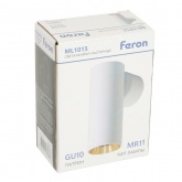 Светильник настенный Feron ML1015 под лампу MR11 35W GU10, белый + золото