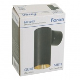Светильник настенный Feron ML1015 под лампу MR11 35W GU10, черный + золото