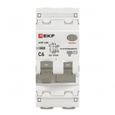 Дифавтомат EKF PROxima АВДТ-63N 1P+N C6А 10мА тип АС однофазный электромеханический 6кА (дифференциальный автомат, АВДТ)