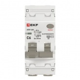 Дифавтомат EKF PROxima АВДТ-63N 1P+N C6А 30мА тип АС однофазный электромеханический 6кА (дифференциальный автомат, АВДТ)