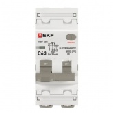 Дифавтомат EKF PROxima АВДТ-63N 1P+N C63А 30мА тип АС однофазный электромеханический 6кА (дифференциальный автомат, АВДТ)