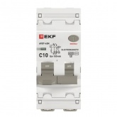 Дифавтомат EKF PROxima АВДТ-63N 1P+N C10А 100мА тип АС однофазный электромеханический 6кА (дифференциальный автомат, АВДТ)