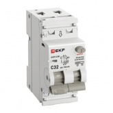Дифавтомат EKF PROxima АВДТ-63N (S) 1P+N C32А 100мА тип АС однофазный селективный электронный 6кА (дифференциальный автомат, АВДТ)