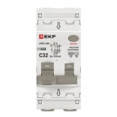 Дифавтомат EKF PROxima АВДТ-63N (S) 1P+N C32А 100мА тип АС однофазный селективный электронный 6кА (дифференциальный автомат, АВДТ)