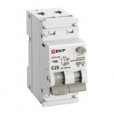 Дифавтомат EKF PROxima АВДТ-63N (S) 1P+N C25А 300мА тип АС однофазный селективный электромех. 6кА (дифференциальный автомат, АВДТ)